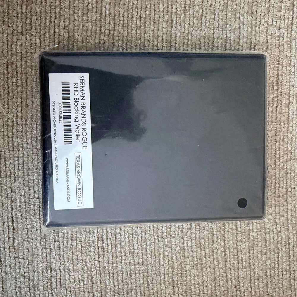 Sherman Brothers Brown Leather Card Wallet